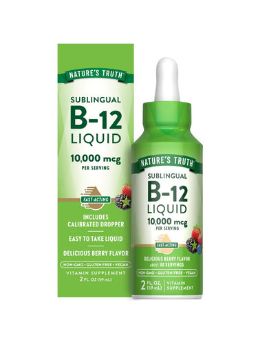 Vitamina B-12 Sublingual 10.000 mcg Líquido