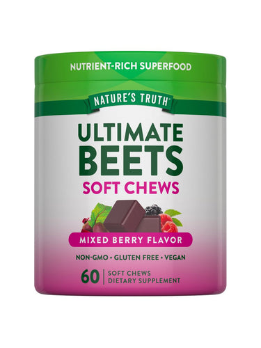Beet Root Chews | 60 Vegan Soft Chews