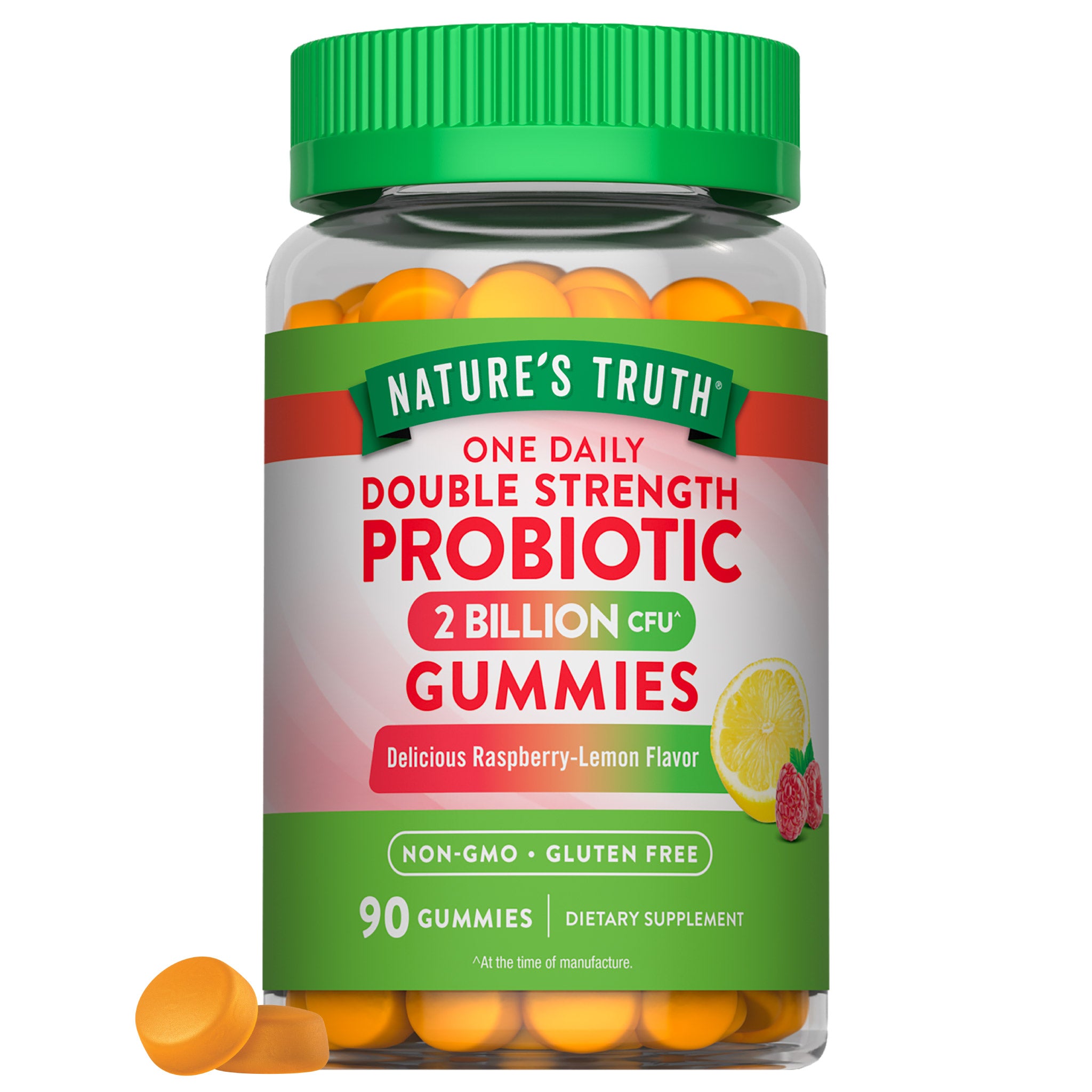 Daily Probiotic Gummies | 2 Billion CFU | 90 Count