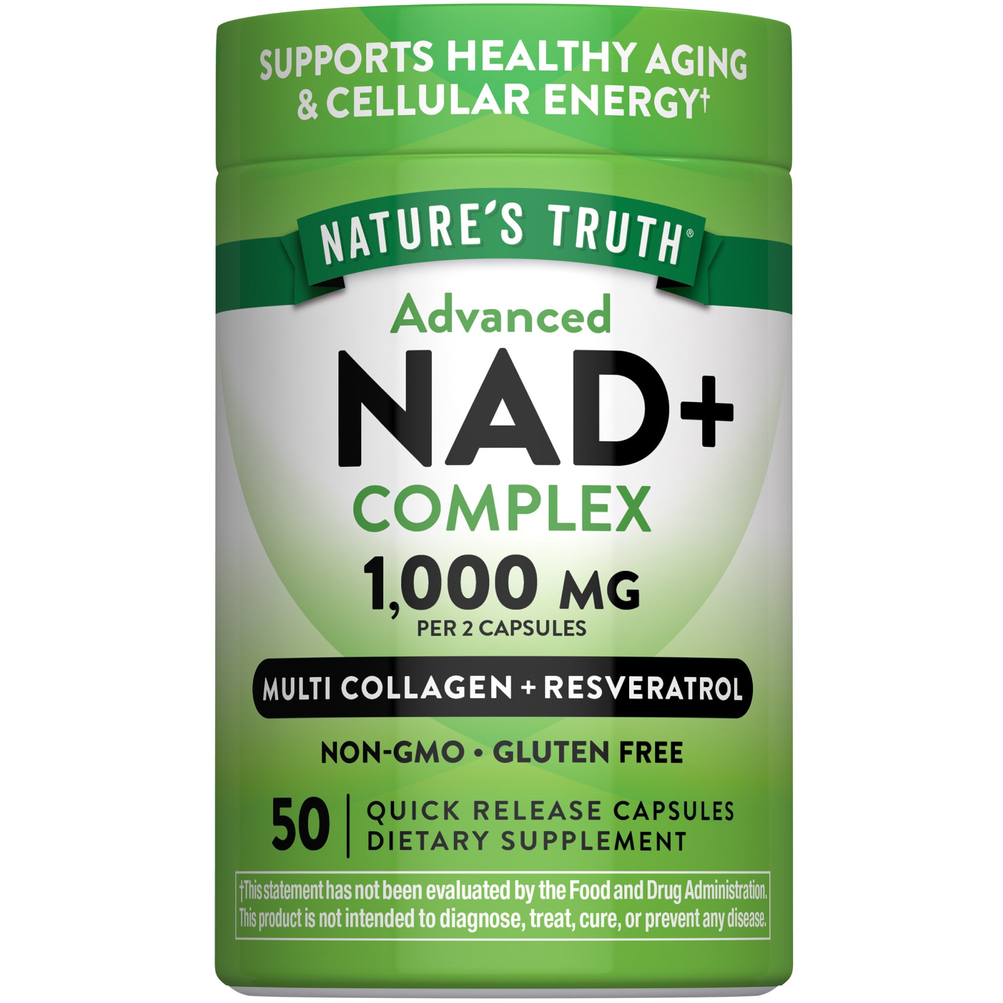 Advanced NAD+ Complex 1,000 mg | 50 Capsules