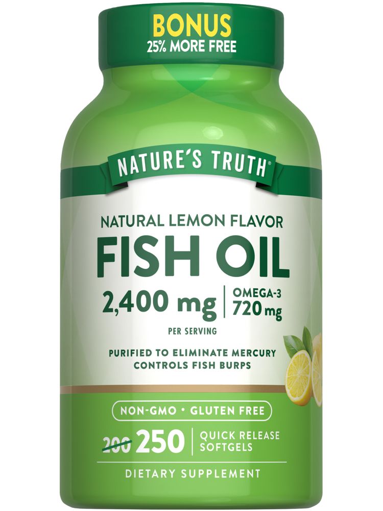 Fish Oil 2400 mg | Lemon Flavor