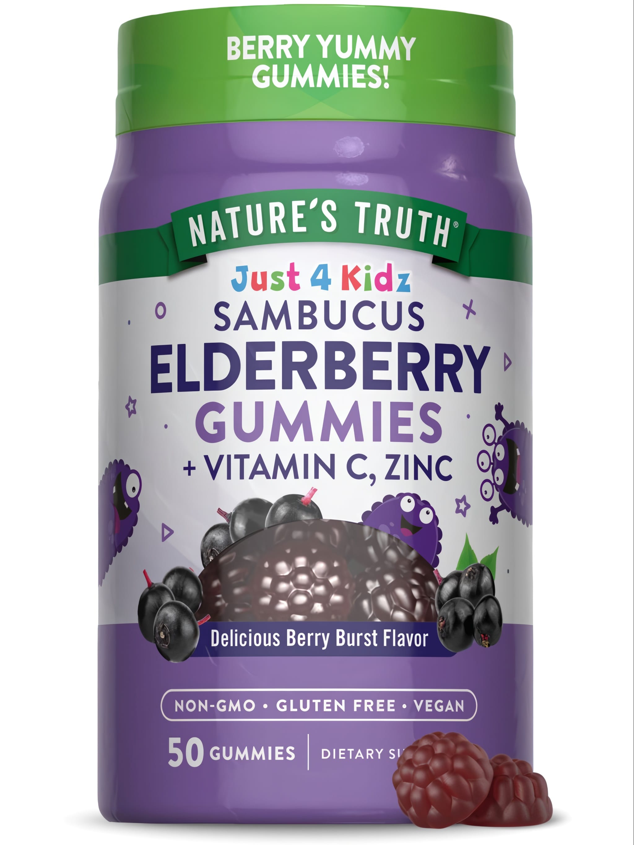 Kids Black Elderberry with Vitamin C, Zinc