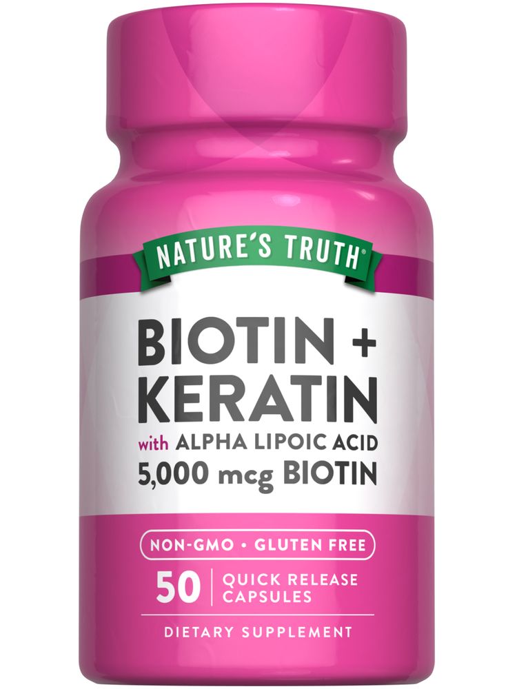 Biotin 5000 mcg mit Keratin und Alpha-Liponsäure