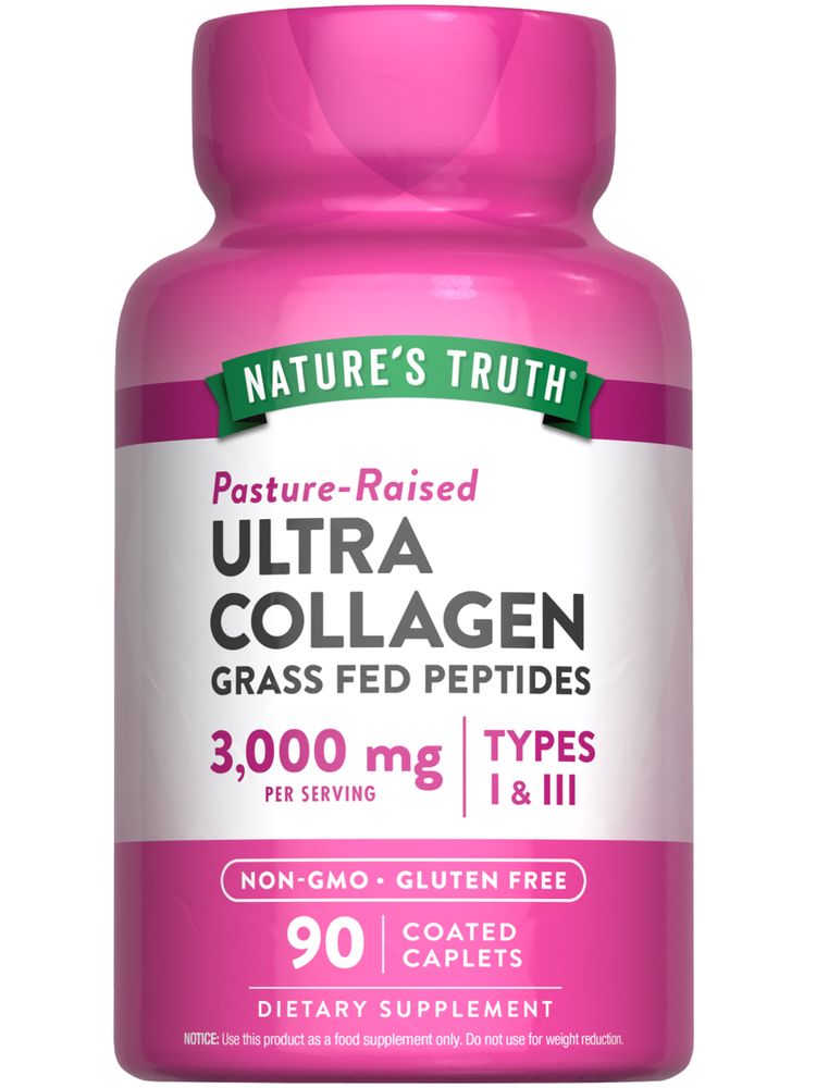 Collagen 3000 mg Hydrolyzed Type 1 & 3 with Vitamin C