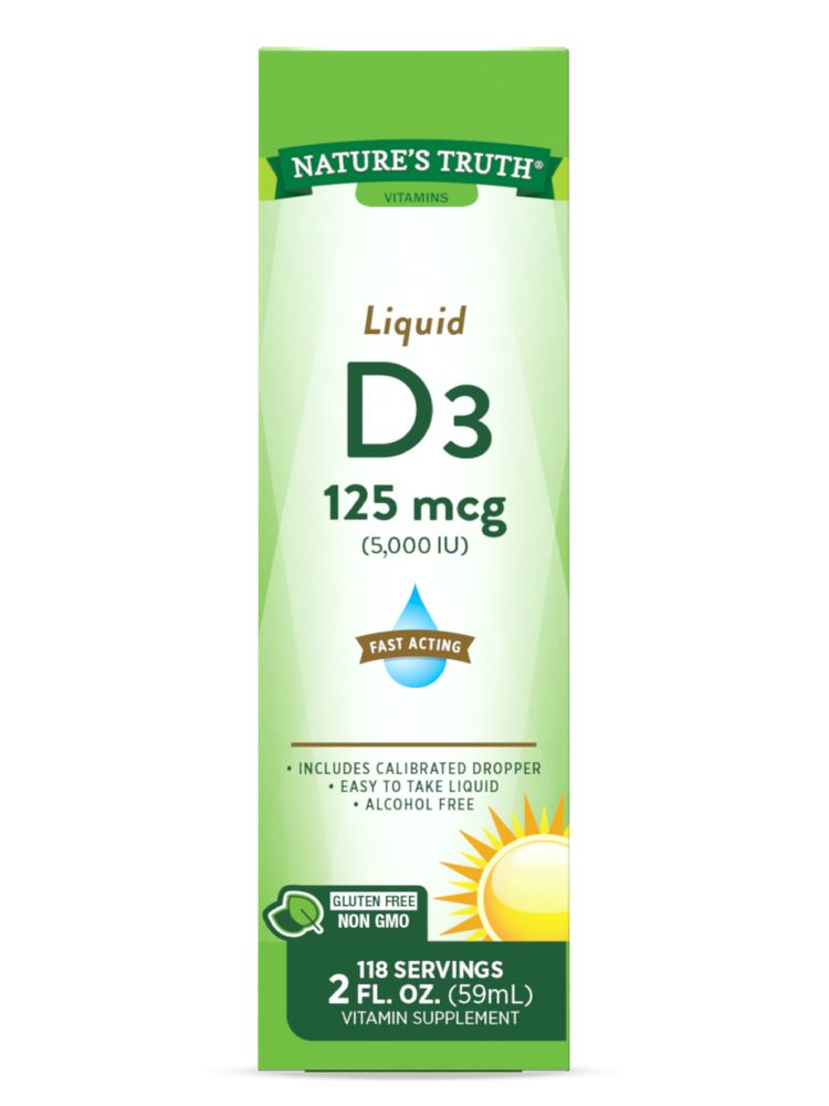 Vitamin D3 5000 IU (125 mcg) Liquid