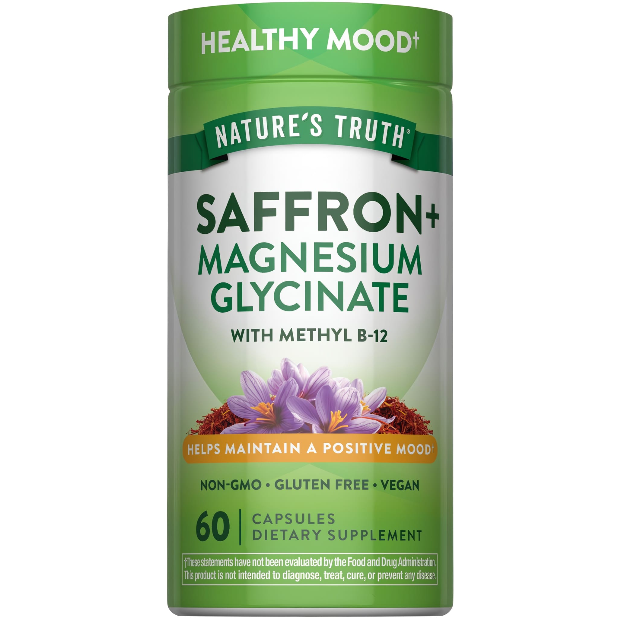Saffron & Magnesium Glycinate | 60 Capsules