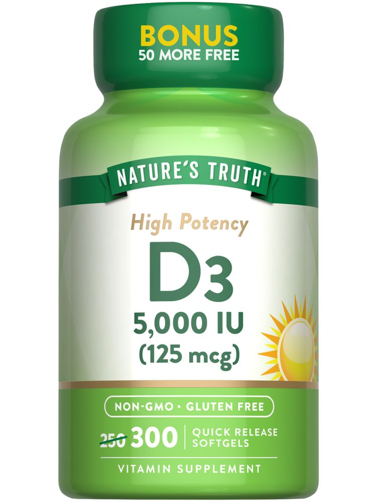 Vitamin D3 5000 IU (125 mcg) | Extra Strength