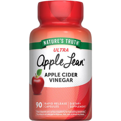 Nature's Truth Ultra Apple Lean Apple Cider Vinegar includes 90 rapid-release capsules dietary supplement.