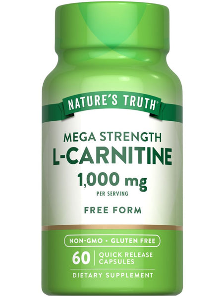 l carnitine t nation Nature's Truth L Carnitine 1000mg 60 Capsules