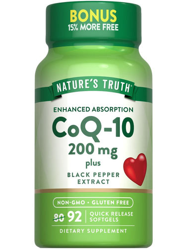 CoQ-10 200 mg avec Poivre Noir