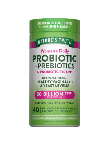 Women's Daily Probiotic & Prebiotics | 50 Billion CFU