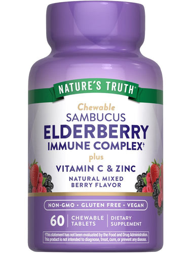 Elderberry Immune Complex with Vitamin C and Zinc | Chewables