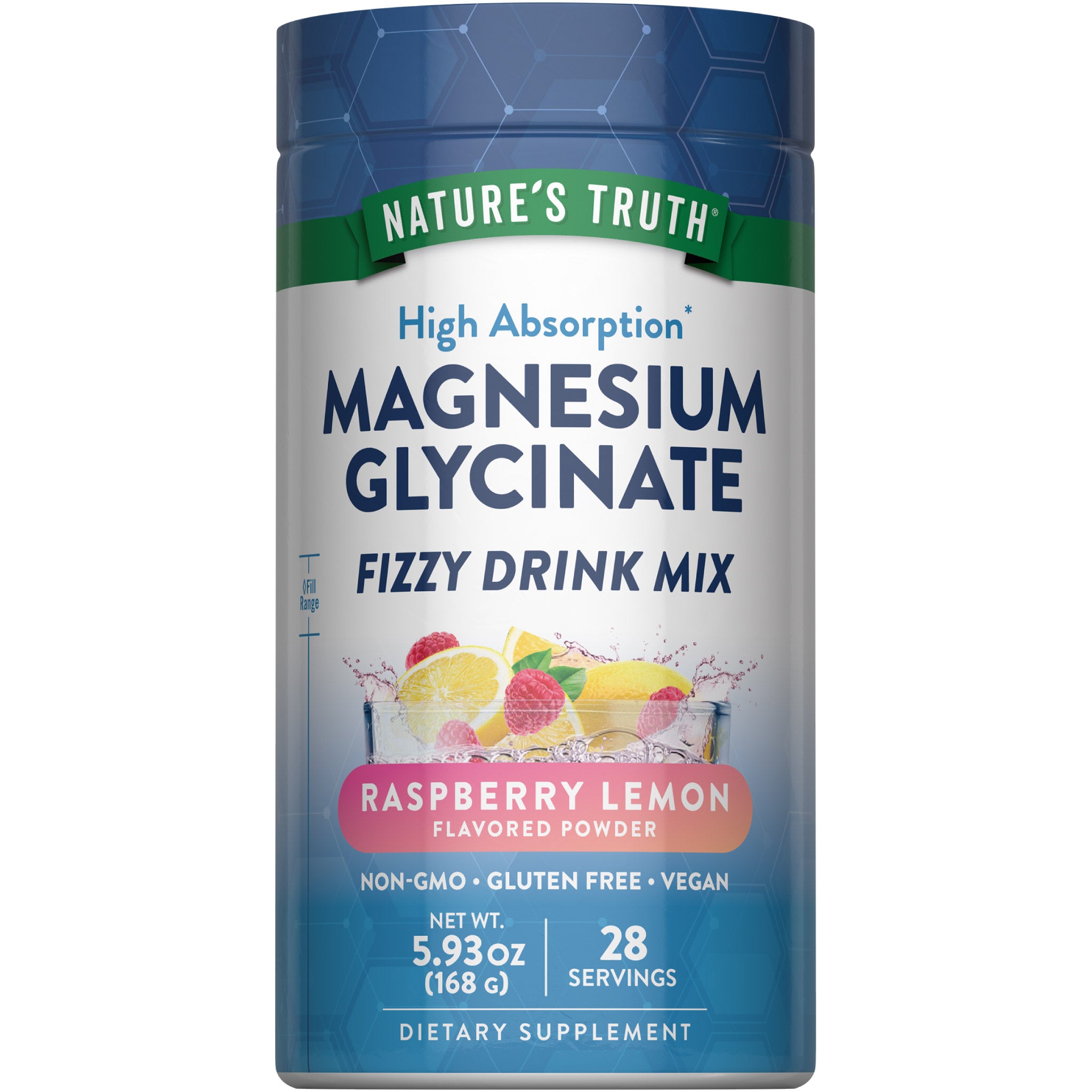 Magnesium Glycinate Drink Mix | Raspberry Lemon Flavor