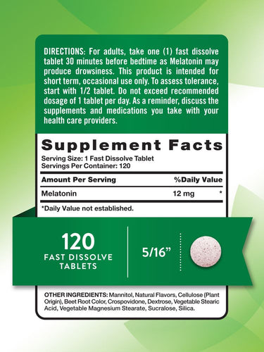 Melatonin 12 mg | Maximale Stärke