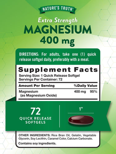 Magnesium 400 mg | Extra Strength