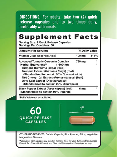 Turmeric Curcumin Complex with Black Pepper