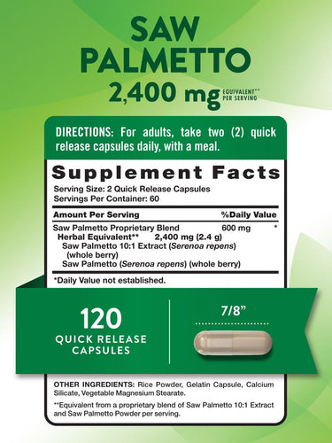 Palmito Salvaje 2400 mg