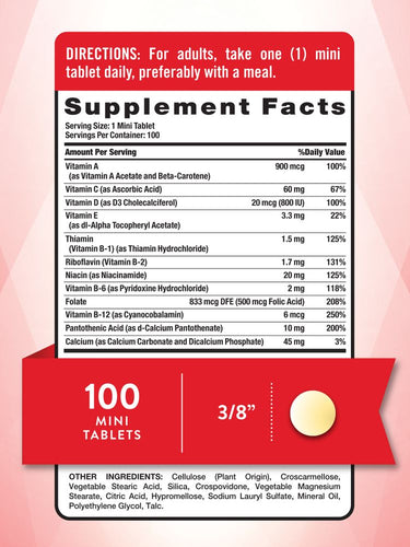 One Daily Women's and Men's Essential Multivitamin