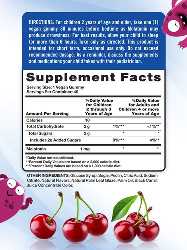 Kids Melatonin 1 mg | Low Dose