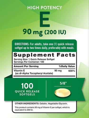 Vitamina E 90 mg (200 UI)