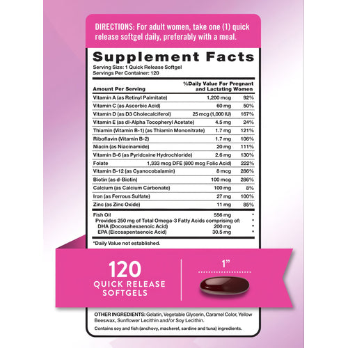 Hand holding a 1-inch Quick Release Softgel, demonstrating size for bulk scale packaging.