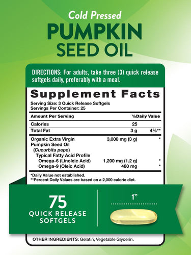 Pumpkin Seed Oil 3000mg