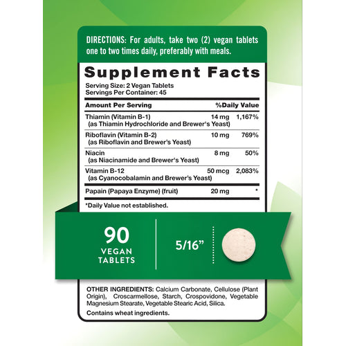 A round, light-colored vegan tablet on a hand scale, measuring 5/16 inches. Suitable for vegan diets and precise dosage.