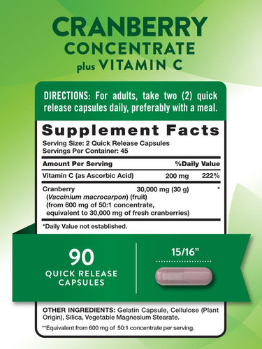 Concentrato di Mirtillo Rosso 30.000 mg con Vitamina C