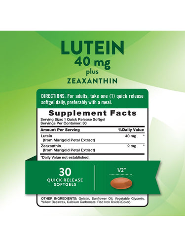 Lutein 40 mg with Zeaxanthin