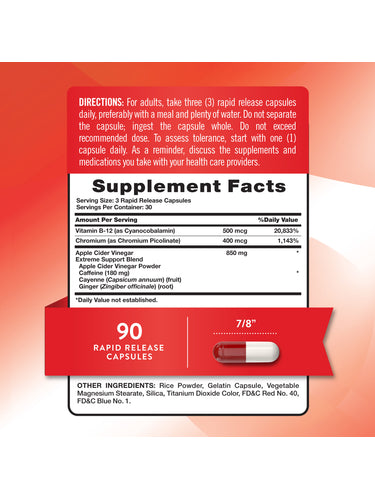 Apple Cider Vinegar Pills | 90 Capsules