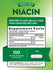 Niacina 500 mg | Sin Enrojecimiento