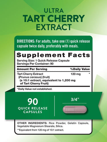 Tart Cherry 1200 mg