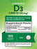 Vitamina D3 2000 IU (50 mcg) Mastigáveis