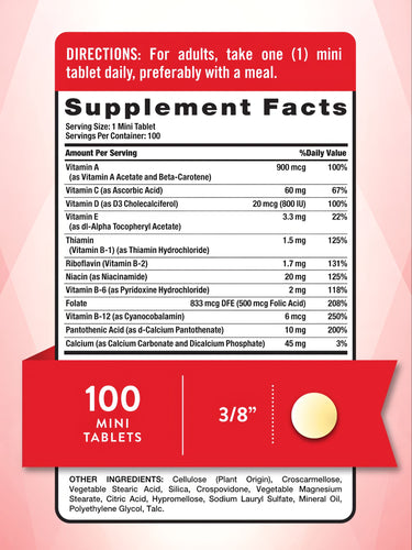 Un Multivitaminico Essenziale Giornaliero per Donne e Uomini