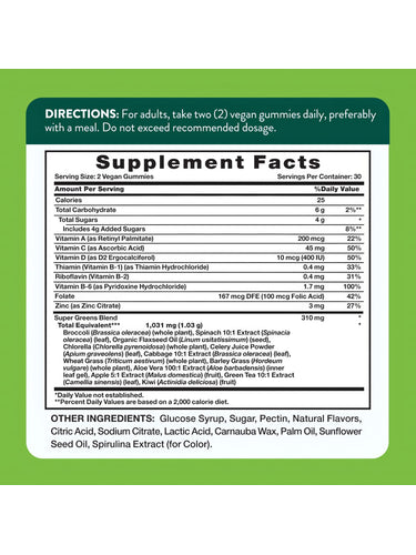 Super Greens Gummies | 60 Count