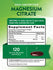 Citrate de Magnésium 250 mg