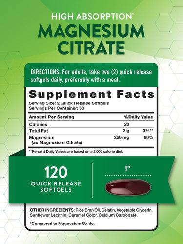 Citrate de Magnésium 250 mg