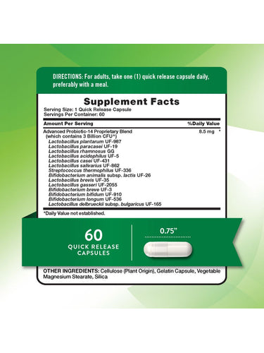 Probiotics 3 Billion CFU | 60 Capsules