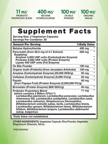 Probiotics with Multi-Enzymes, Prebiotics