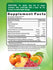 Supplement Facts panel for B-12 Energy Gummies, showing details for a bulk scale of 48 gummies.