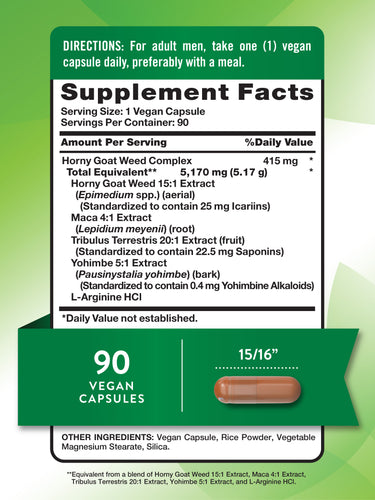 Horny Goat Weed Complex | 90 Capsules