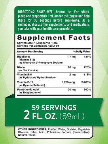 Vitamin B Complex Liquid | Berry Flavor