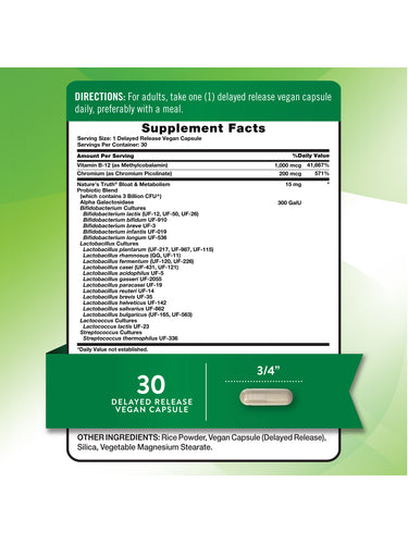 Bloat & Metabolism Probiotic | 30 Capsules