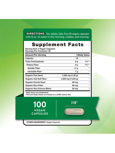 Prebiotic Fiber Supplement | 100 Capsules