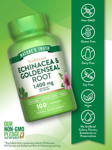 Echinacea & Goldenseal Root 1400 mg