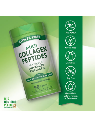 Multi Collagen Peptide Pills | 90 Count