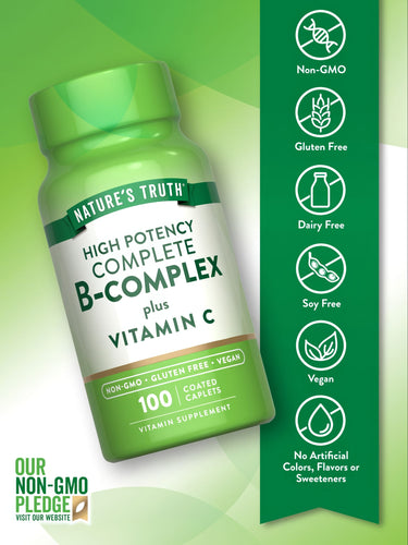 Complejo de Vitamina B Completo con Vitamina C