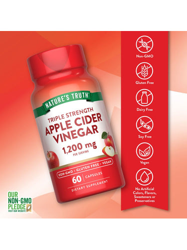 Apfelessig 1200 mg | Vegan
