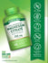 Hand holding Magnesium Citrate 250 mg Quick Release Softgels, 120 count bottle on a scale.