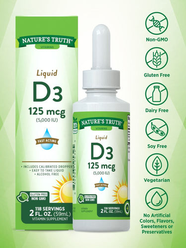 Vitamin D3 5000 IU (125 mcg) Liquid